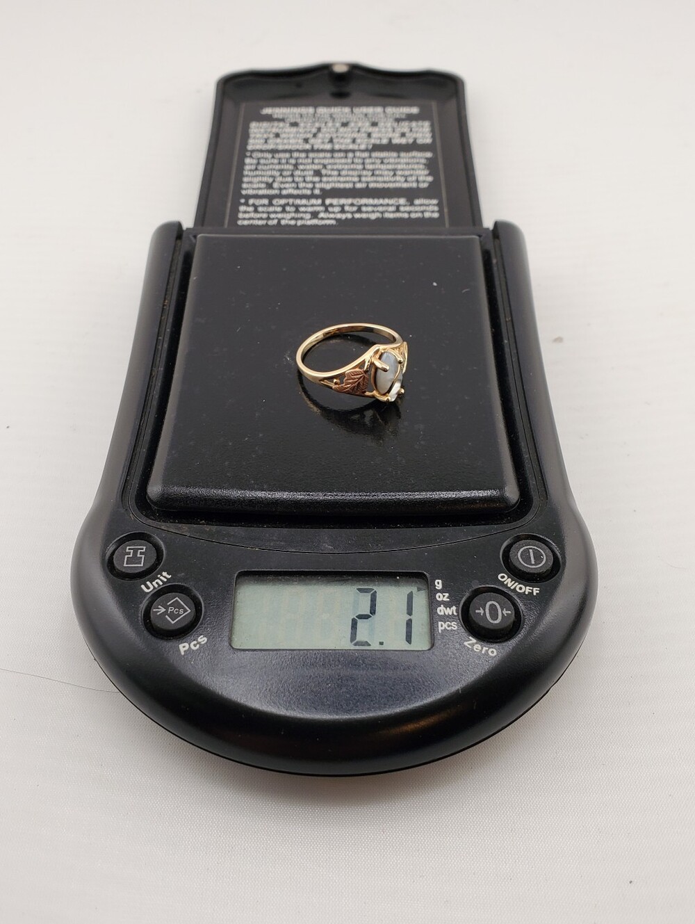 10k Black Hills Gold MOP Ring 6.75 - Picture 11 of 11